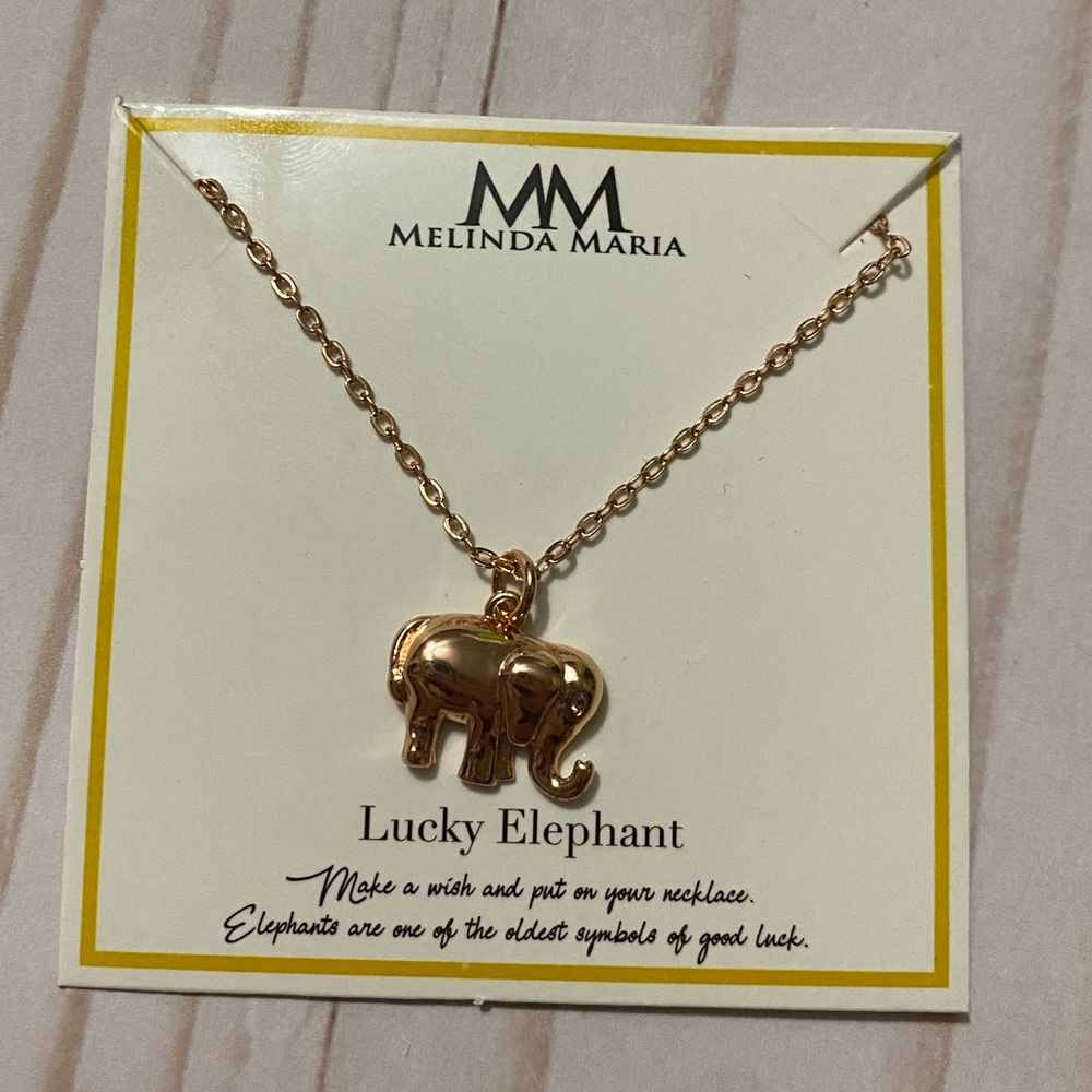 Melinda Maria elephant necklace